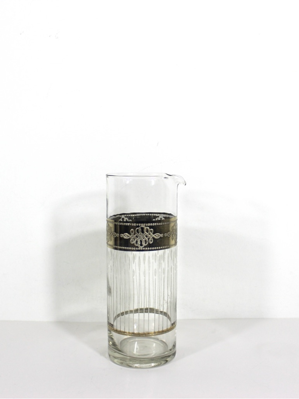 Vintage Culver Tyrol Gold Cocktail Martini Pitcher Glass Mid Century Modern MCM